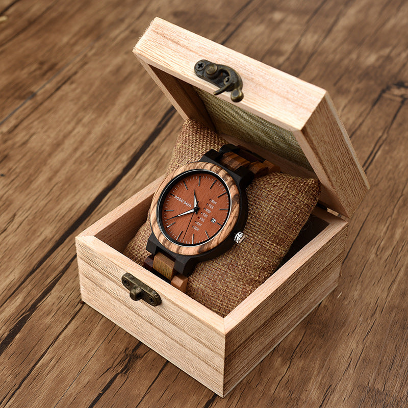 Wooden Couple Clock